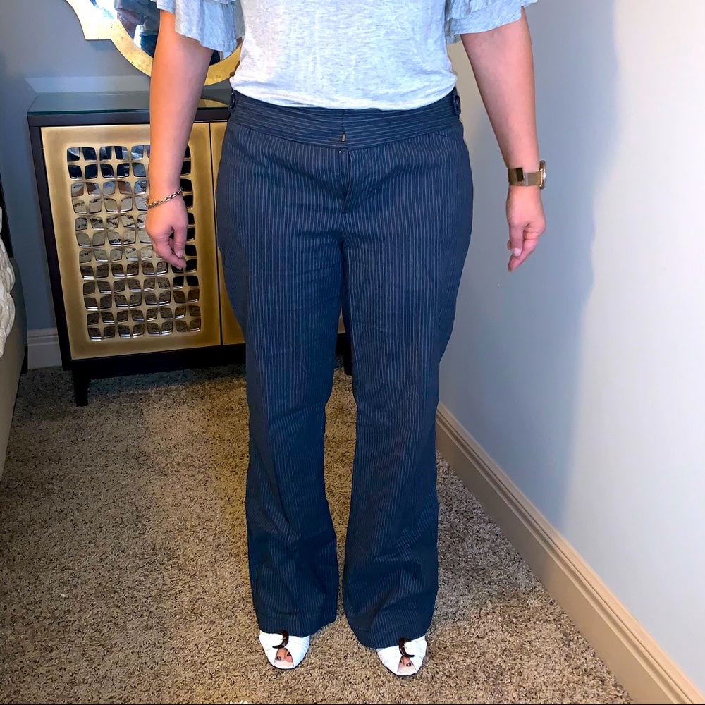 Banana Republic Blue striped work pants